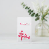 Drei Krimsonbaume (vertikal) Visitenkarte (Stehend Vorderseite)