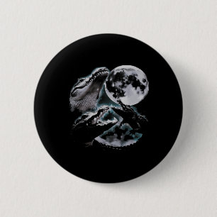 Drei Krokodile Mond Lustig 3 Alligator Toter Mond  Button