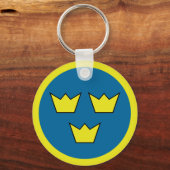 Drei Kronen Schwedische Insignien Schlüsselanhänger (Vorderseite)