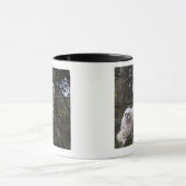 Drei Küken des Virginia-Uhu-(Bubo Virginianus) Tasse (Zentrum)