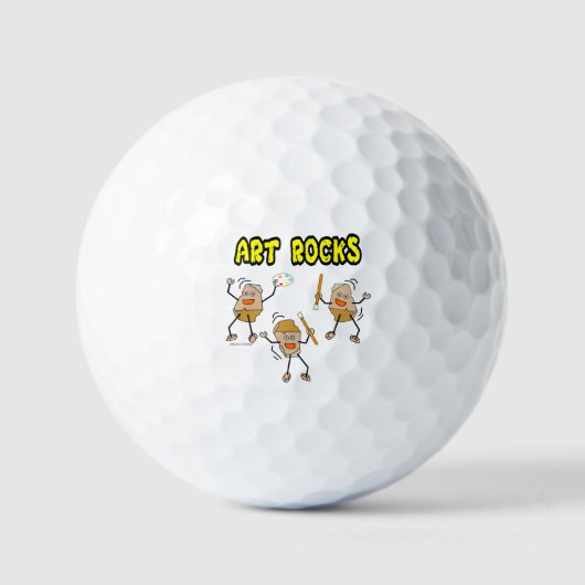 Drei Kunstrocks Golfball (Vorderseite)