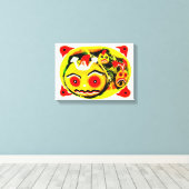 Drei Kürbis Leinwanddruck (Insitu (Holzboden))