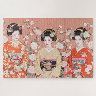 Drei Kyoto Maikos Jigsaw Puzzle