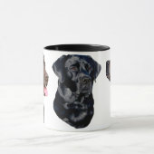 Drei Labrador-Retriever-Tasse Tasse (Zentrum)