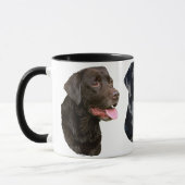 Drei Labrador-Retriever-Tasse Tasse (Links)