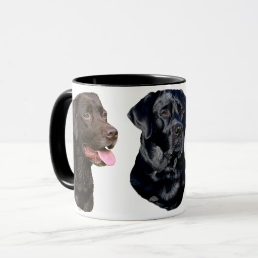 Drei Labrador-Retriever-Tasse Tasse (Vorderseite Links)