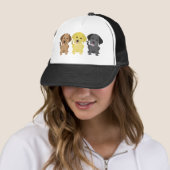 Drei Labrador-Retriever Truckerkappe (Beispiel)