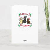 Drei Labradoren und Ornamente Weihnachten (Rückseite)