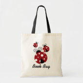 Drei Ladybug Book Bag.red und schwarze Bug Tragetasche (Vorne)