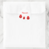 Drei Ladybugs - individuell anpassbare Sticker (Tasche)