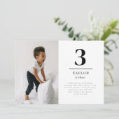 Drei Landschaften Foto Einladung (Stehend Vorderseite)