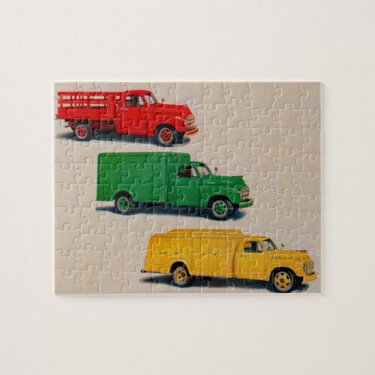 drei Lastkraftwagen der 40er Jahre Puzzle (Horizontal)