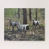 Drei laufende Dinosaurier-Puzzle Puzzle (Horizontal)