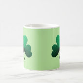 Drei leaf grüne Klee Kaffeetasse (Mittel)