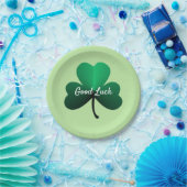 Drei leaf grüne Klee Pappteller (Party)