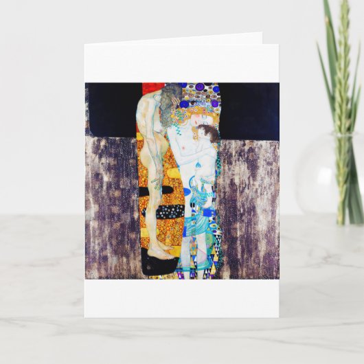 Drei Lebensjahre, Gustav Klimt Karte (Vorderseite)