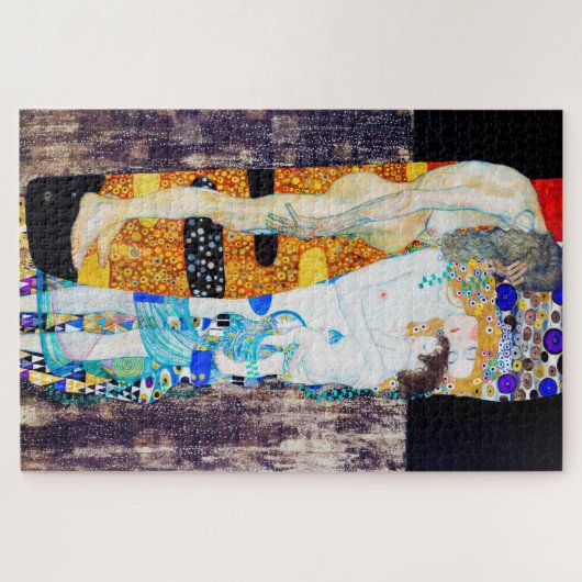 Drei Lebensjahre, Gustav Klimt Puzzle (Horizontal)