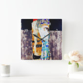 Drei Lebensjahre, Gustav Klimt Quadratische Wanduhr (Zuhause)