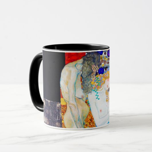 Drei Lebensjahre, Gustav Klimt Tasse (Vorderseite Links)