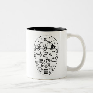 Drei Lebensschichten Zweifarbige Tasse