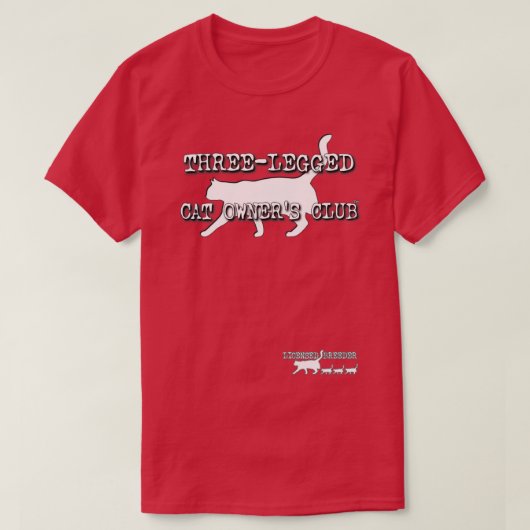 Drei Legged Cat Ownerclub T-Shirt (Design vorne)