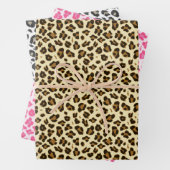 Drei Leopard-Prints Geschenkpapier Set (Beispiel)