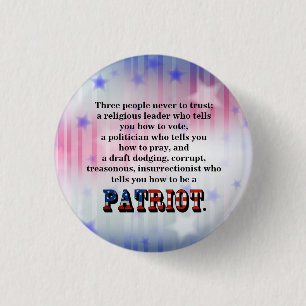 Drei Leute, denen man nie trauen kann; Button