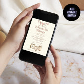 Drei Lieblingslieder Cream Galentines Party Einladung