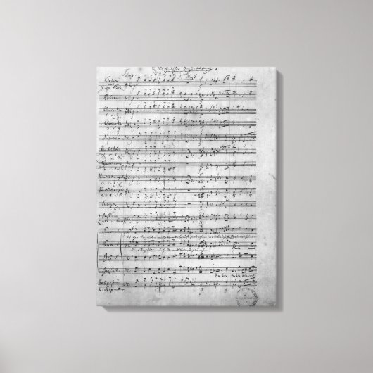 Drei Lieder Leinwanddruck (Vorderseite)