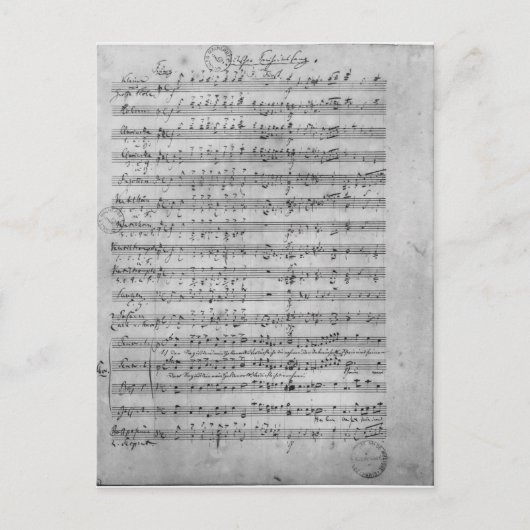 Drei Lieder Postkarte (Vorderseite)