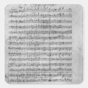 Drei Lieder Quadratischer Aufkleber