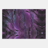 Drei Lila Abstrakte Kunstwerke Geschenkpapier Set (Vorderseite 2)