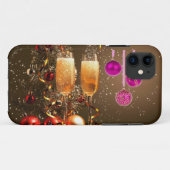 Drei lila Bälle mit Champagne Case-Mate iPhone Hülle (Rückseite (Horizontal))