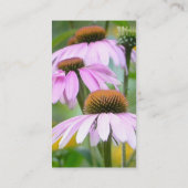 Drei lila Coneflowers Visitenkarte (Rückseite)