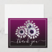 Drei Lila Tageszeitungen Vielen Dank Postkarte (Vorne/Hinten)