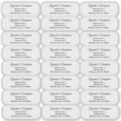 Drei Linien transparent löschen Aufkleber (Vorderseite)