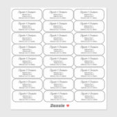 Drei Linien transparent löschen Aufkleber (Blatt)