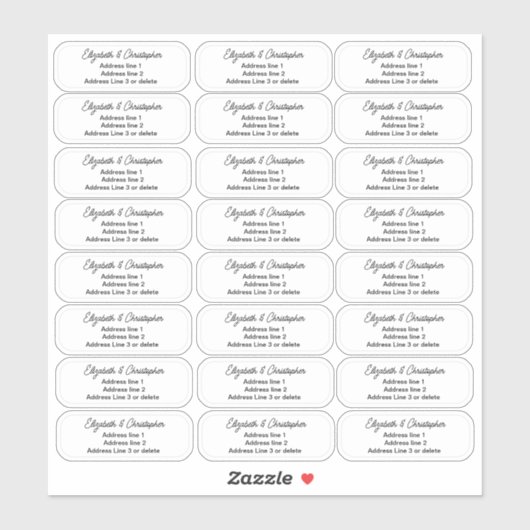 Drei Linien transparent löschen Aufkleber (Blatt)