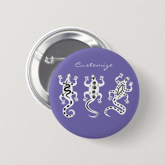 Drei Lizards Thunder_Cove Südwest Style Button (Vorne & Hinten)