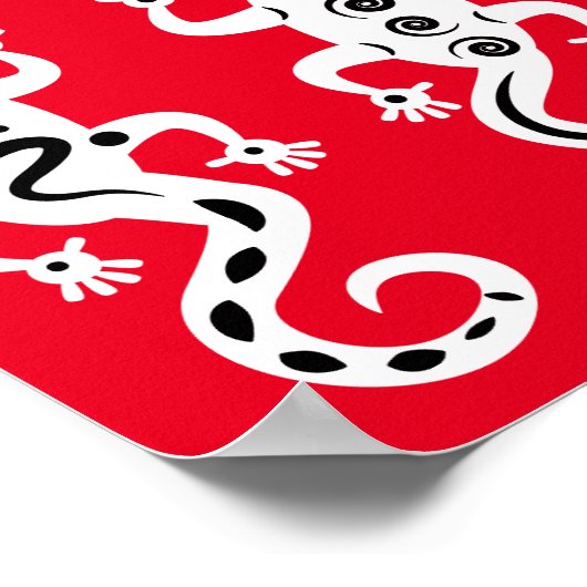 Drei Lizards Thunder_Cove Südwest Style Poster (Ecke)