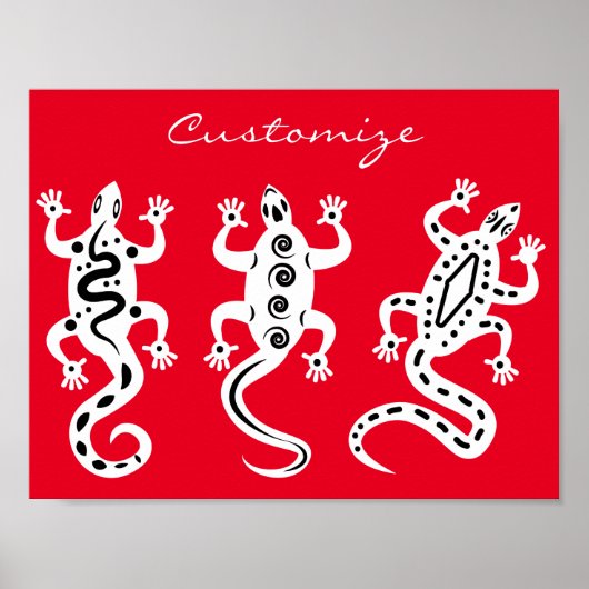 Drei Lizards Thunder_Cove Südwest Style Poster (Vorne)