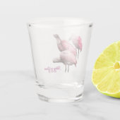 "Drei Löffler" Schnapsglas (Rückseite)