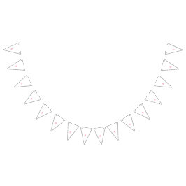 Drei Lollipops in Rot- und Rosatönen Wimpelkette