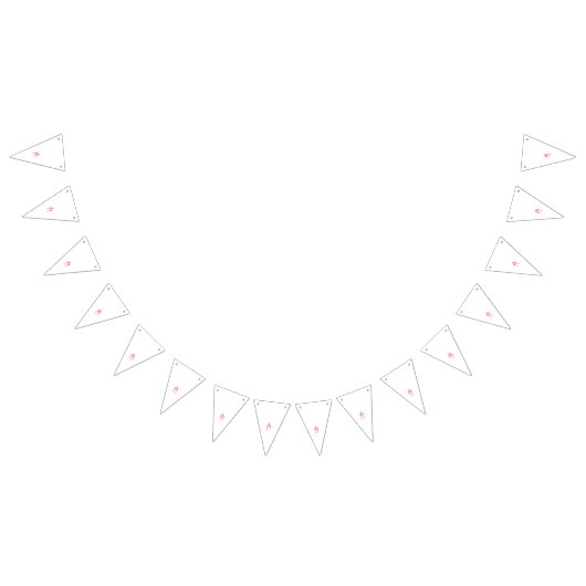 Drei Lollipops in Rot- und Rosatönen Wimpelkette (Alle)