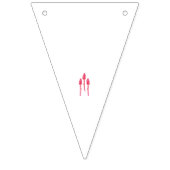 Drei Lollipops in Rot- und Rosatönen Wimpelkette (Dritte Fahne)