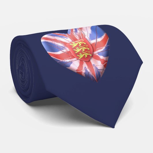 Drei Löwen Krawatte (Gerollt)