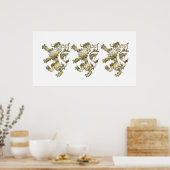 Drei Löwen schattige Geschenke Poster (Küche)