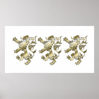 Drei Löwen schattige Geschenke Poster