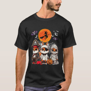 Drei lustige Eichhörnchen Kostüm Pirate Boo Mummy T-Shirt