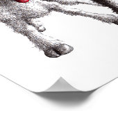 Drei lustige freche Schafe Poster (Ecke)